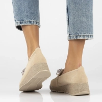 Leather shoes Filippo DP4563/24 BE beige