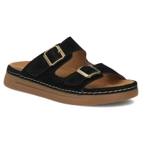 Leather flip-flops Filippo DK7802/26 BK black