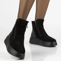 Leather ankle boots Filippo DBT7300/25 BK black