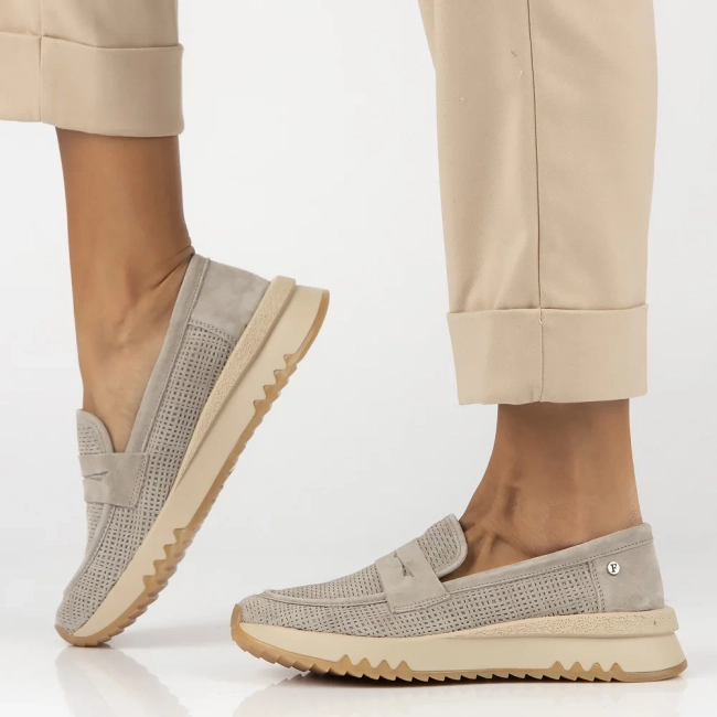 Leather shoes Filippo DP6748/25 BE beige