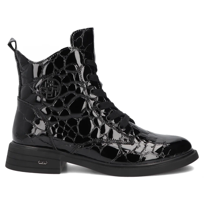 Leather ankle boots Filippo DBT7965/26 BK CR black
