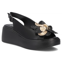 Leather sandals Filippo DS7578/26 BK black