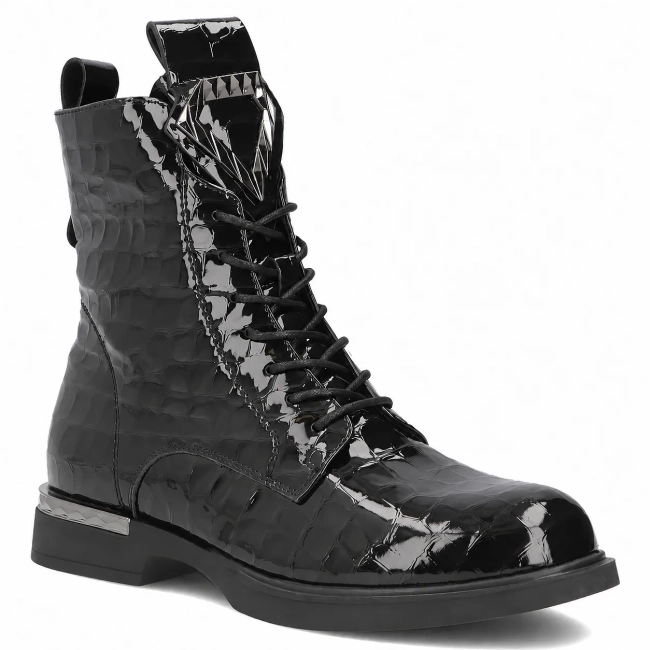 Leather ankle boots Filippo DBT8038/26 BK black