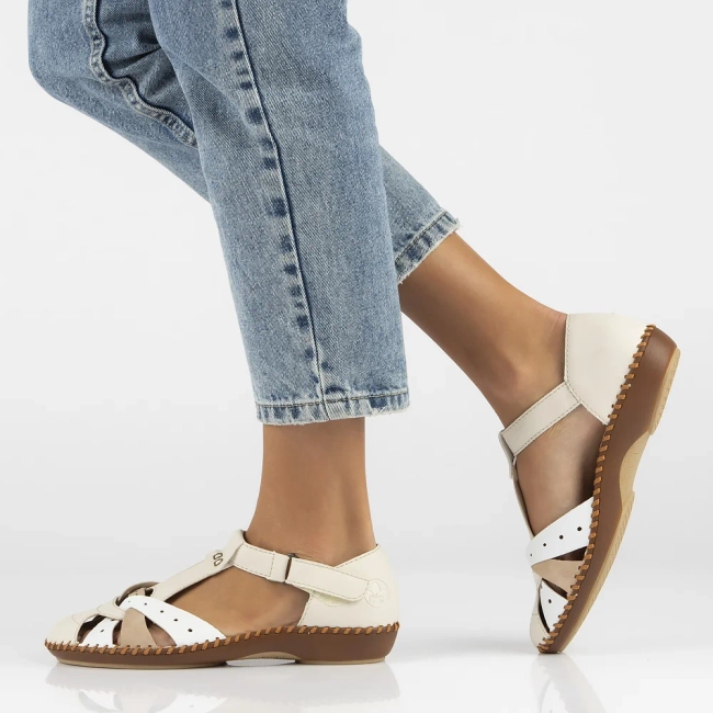 Sandals Rieker M1655-61 beige