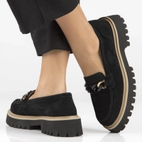 Leather shoes Filippo DP4589/23 BK black