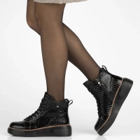 Leather ankle boots Filippo DBT7421/25 BK black