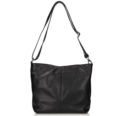 Handbag Toscanio Leather Messenger Bag 211 black