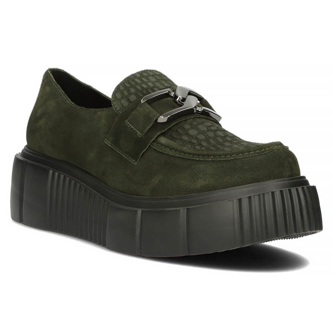 Leather shoes Filippo 20101 W olive