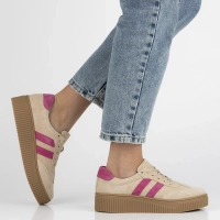 Leather sneakers Filippo DP6776/25 BE FH beige pink