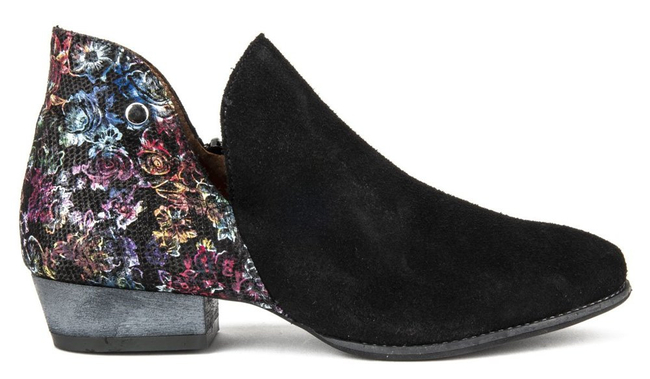 Botki Filippo 04091-57/00-5 Czarny plus Kwiaty