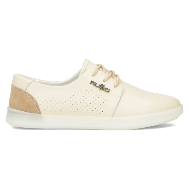 Skórzane półbuty Filippo DP6014/24 BE beżowe