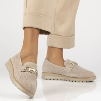 Leather shoes Filippo DP6851/25 BE beige