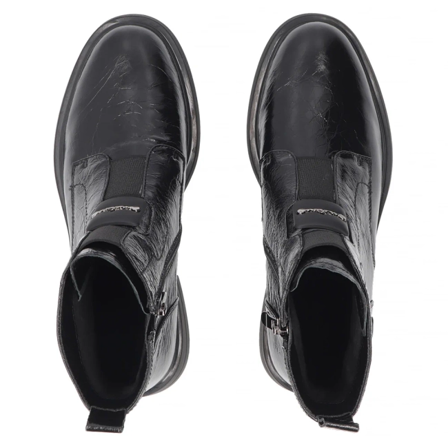 Skórzane botki Filippo DBT8177/26 BK czarne