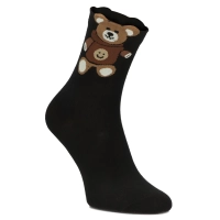 Women's Socks Cosas LM208 black teddy