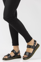 Skórzane sandały Filippo DS2040/21 BK czarne