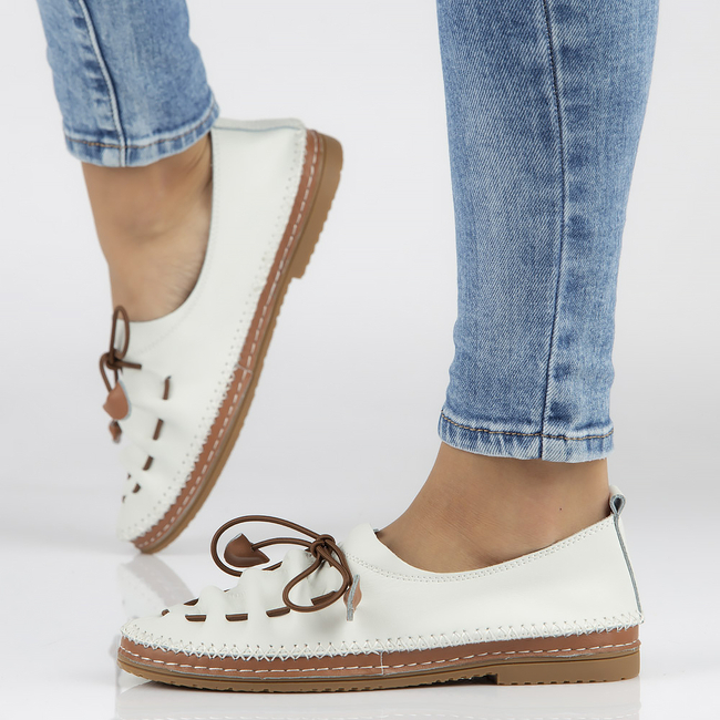 Leather shoes Filippo DP2058/21 WH white