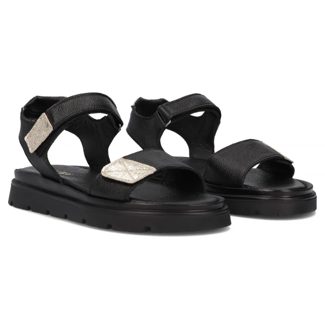 Skórzane sandały Filippo 40443 czarne