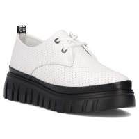Leather sneakers Filippo DP6846/25 WH BK white
