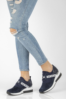 Leather sneakers Filippo DP1388/21 NV navy blue