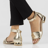 Leather sandals Filippo 291 gold
