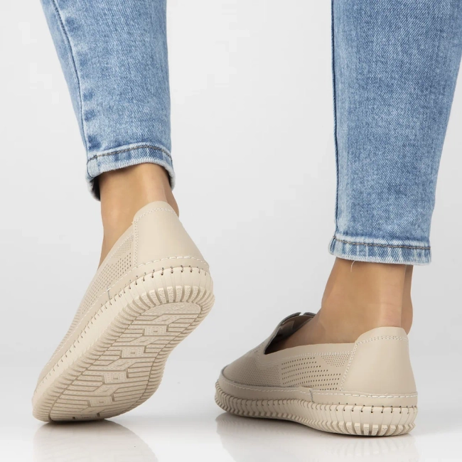 Leather shoes Filippo DP6838/25 BE beige