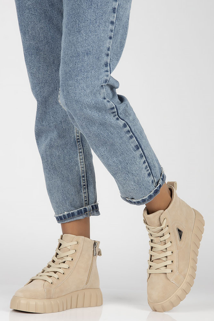 Leather boots Filippo DBT4146/22 BE beige