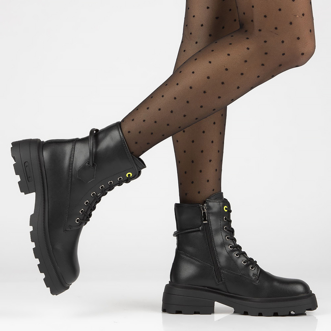 Leather boots Filippo DBT4185/22 BK black