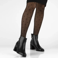 Leather ankle boots Filippo DBT7377/25 BK black