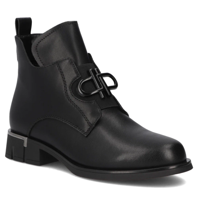 Leather ankle boots Filippo DBT7191/25 BK black