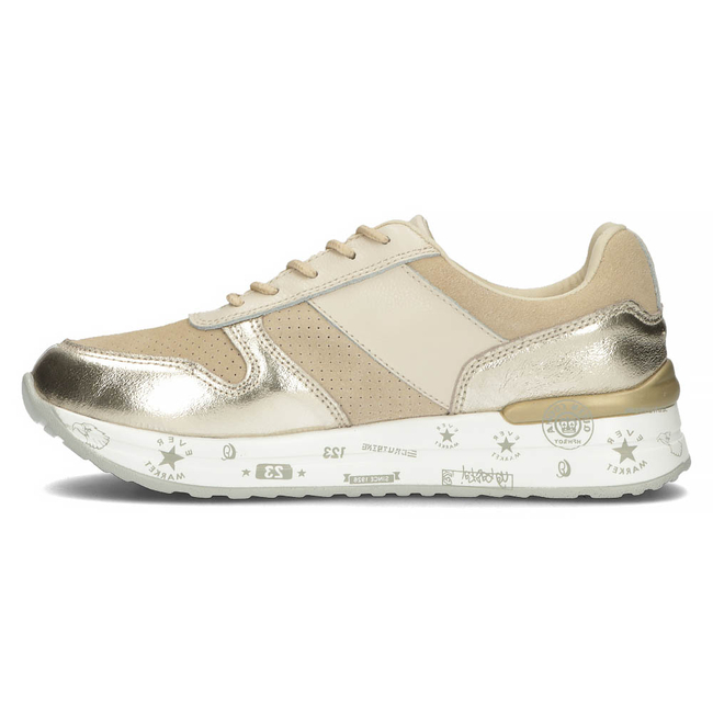 Leather Sneakers Filippo DP3542/22 BE beige