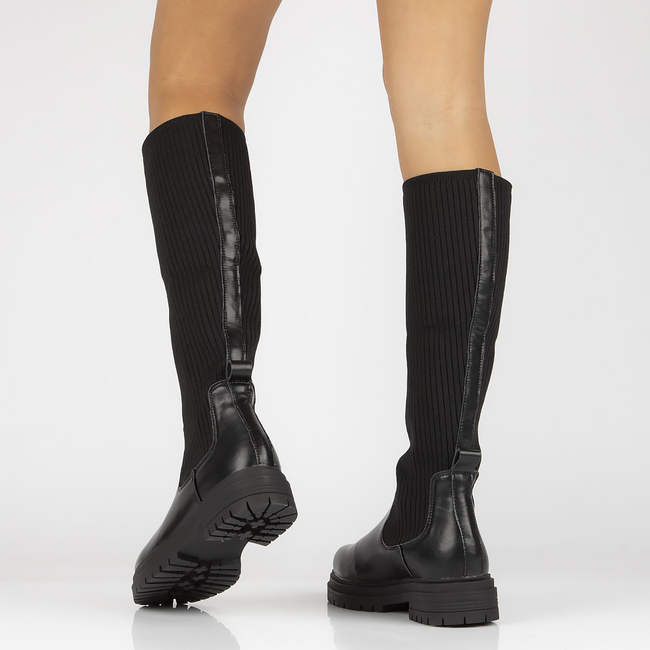 Leather boots Filippo DKZ 4158/22 BK black