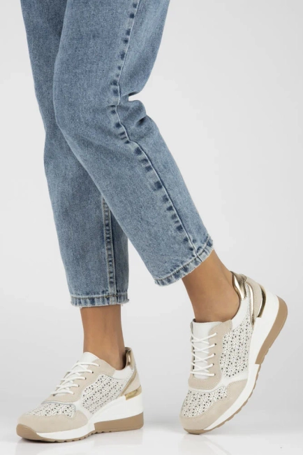 Leather sneakers Filippo DP4669/24 WH white