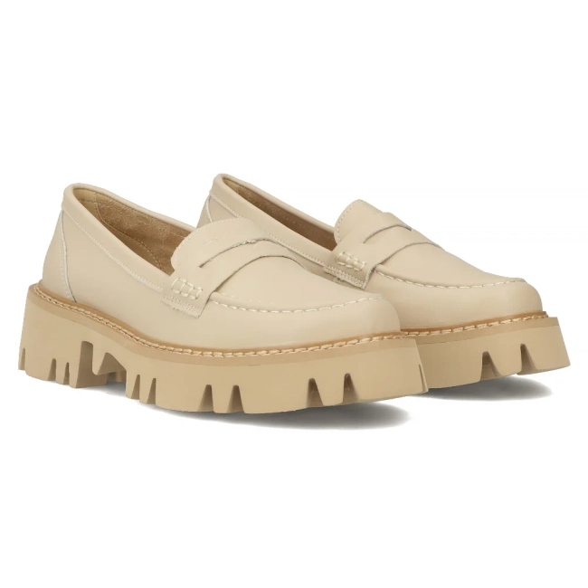 Leather shoes Filippo DP6088/24 BE beige