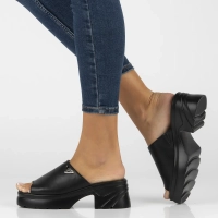 Leather flip-flops Filippo DK4616/24 BK black