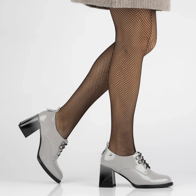 Leather shoes Filippo DP6315/24 GR grey