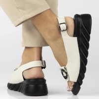 Leather sandals Filippo DS7011/25 BE beige