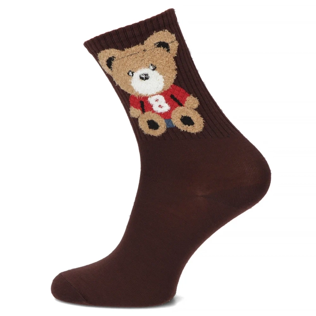 Women's Socks LAIOLA darkbrown bear