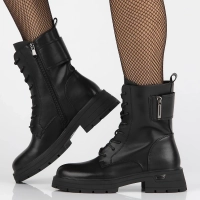 Leather boots Filippo DBT6541/24 BK black