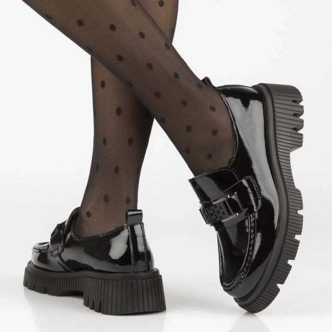 Leather shoes Filippo DP7172/25 BK black