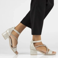 Sandals Rieker 64654-40 silver