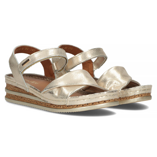 Leather sandals Filippo 50096 gold
