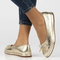 Leather ballerinas Filippo DP6856/25 GO gold