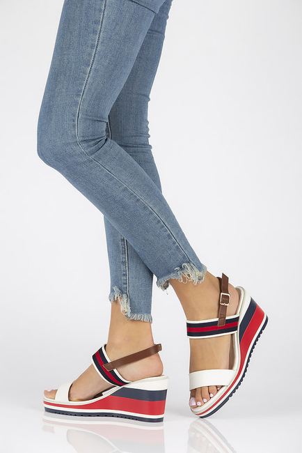 Wedge sandal Filippo DS2094/22 WH NV white