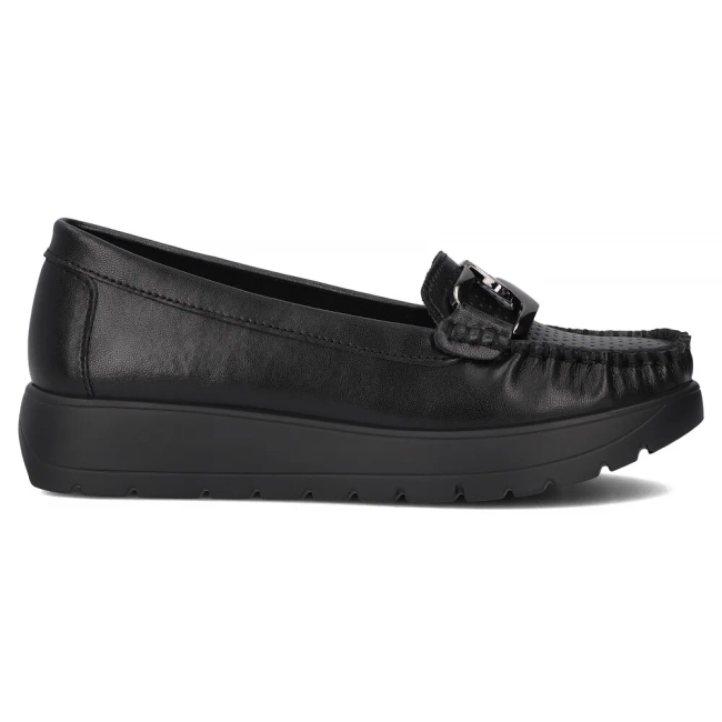 Leather loafers Filippo DP6827/25 BK black