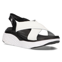 Leather sandals Filippo DS2015/21 WH/BK black and white
