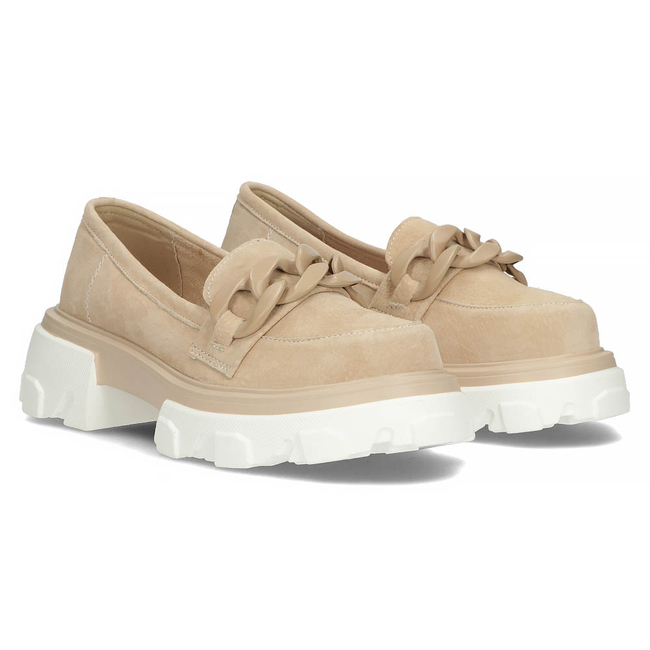 Leather shoes Filippo DP3718/23 BE beige