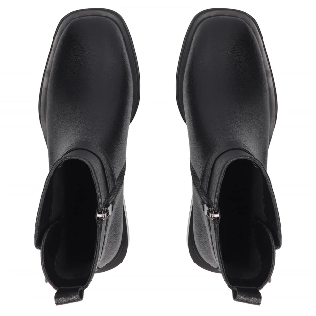 Leather ankle boots Filippo DBT8152/26 BK black