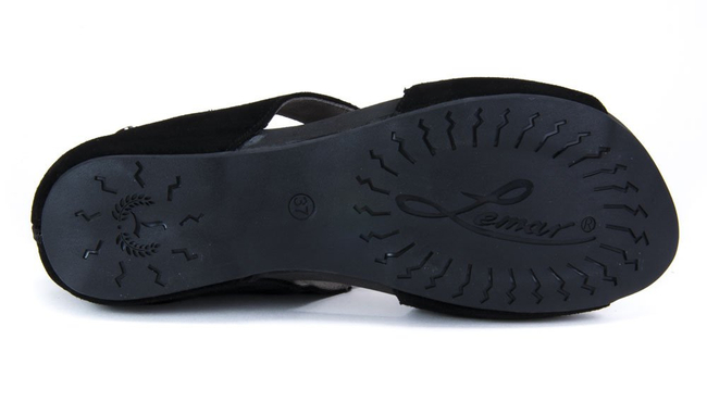 Sandals Lemar 40040 Velor Black