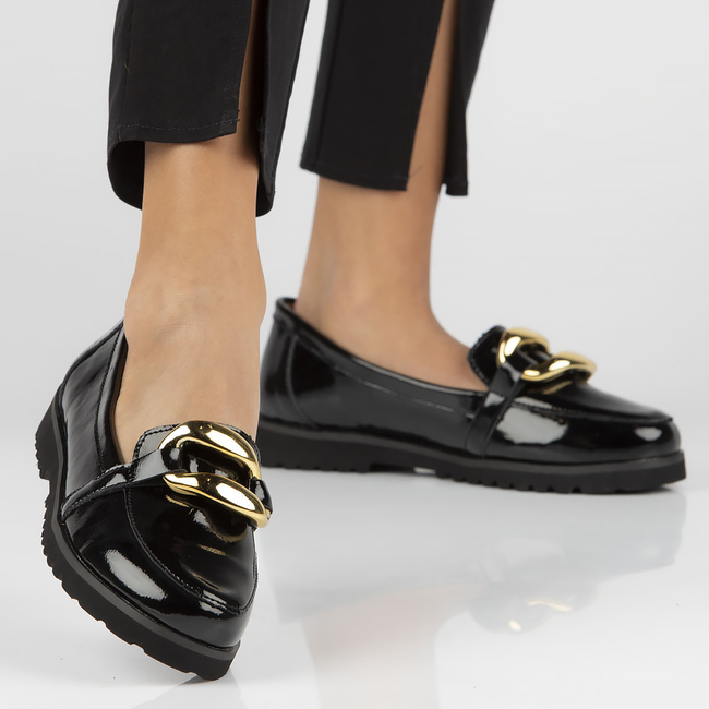 Leather shoes Filippo DP4567/23 BK black