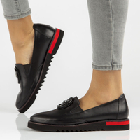 Leather shoes Filippo DP3915/22 BK black